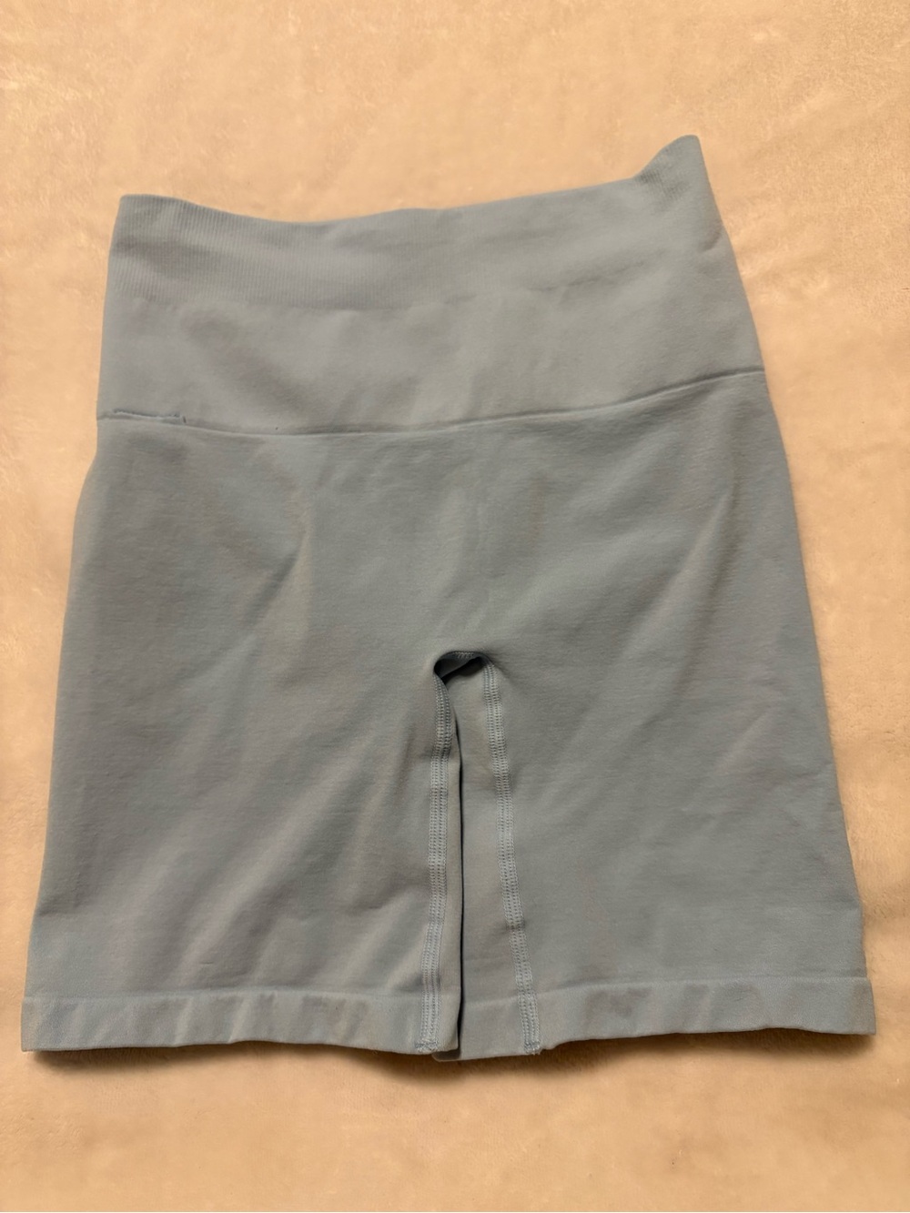 YITTY Light Blue High-Waist Seamless Bike Shorts